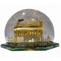 Model Darbar Sahib /Golden Temple / Harmandir Sahib 24 Carat Gold Plated With Light Small(Size - 5 X 4 X 5 Inches, Shape: Round)