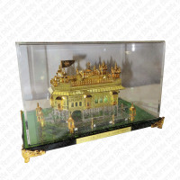 Model Darbar Sahib /Golden Temple / Harmandir Sahib 24 Carat Gold Plated Small(Size - 5 X 4 X 5 Inches, Shape: Rectangle)