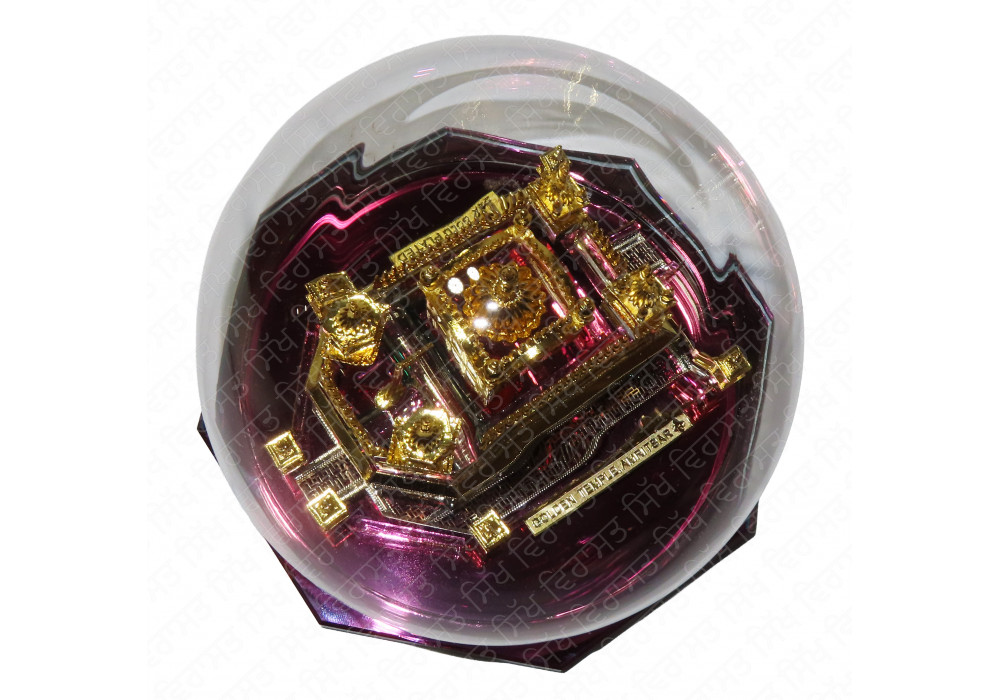 Model Darbar Sahib /Golden Temple / Harmandir Sahib 24 Carat Gold Plated Medium(Size - 6 X 6 X 5 Inches, Shape: Round)