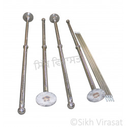 Chandoa Sahib Stainless Steel Stand Folding Designer Color Silver Size 5X5 Chandoa Sahib Stainless Steel Stand Folding Designer Color Silver Size 5X5