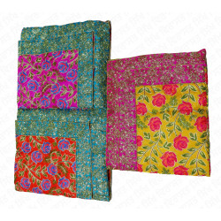 Rumala Sahib Double Designer Flower Pattern Multicolor Double Border
