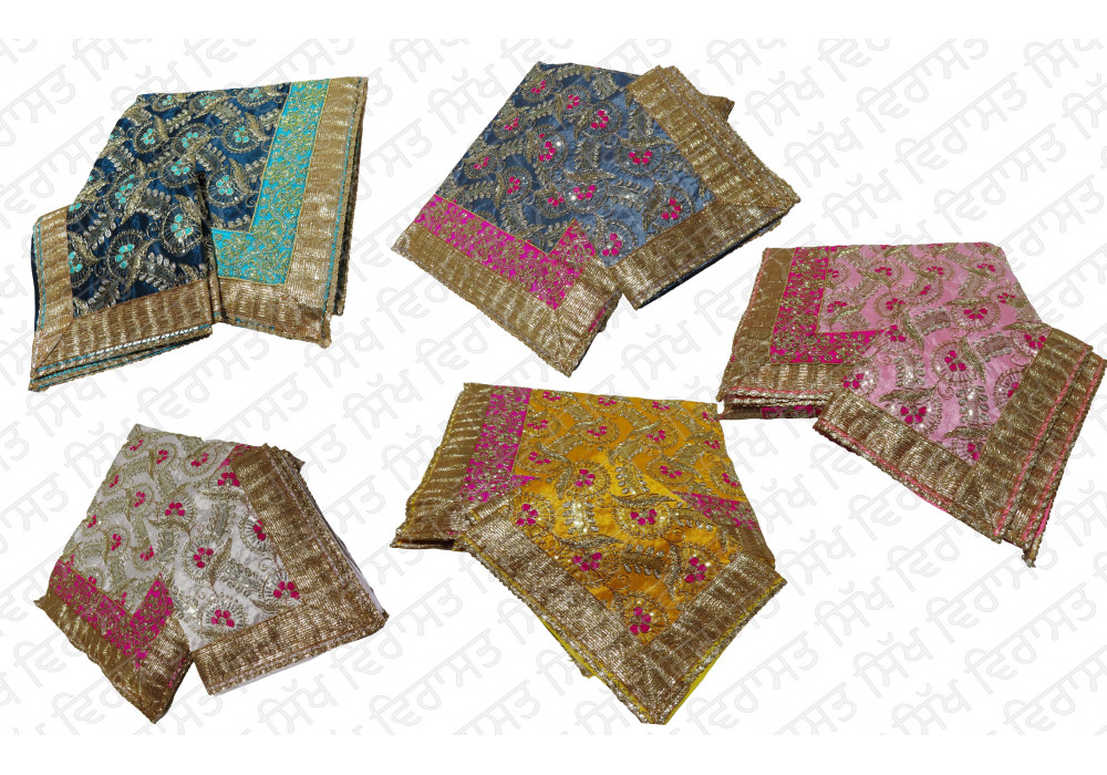 Rumala Sahib Double Designer buti flower Pattern