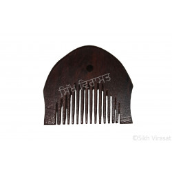 Kanga Oval Or Kangi Or Kanga Mori Wood OR Kangha Or Wooden Comb Or Wood Dark Brown Sikh Comb Size 2 inches