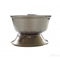 Jot Oil Brass Lamp Akhand Jyoti Diya Deepak/ Steel stand Color silver Size Small 2.5 