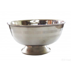 Jot Oil Brass Lamp Akhand Jyoti Diya Deepak/ Steel stand Color silver Size Large 4.75 inch 