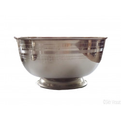 Jot Oil Lamp Akhand Jyoti Diya Deepak/ Steel stand Color silver Size Extra-Large 6.5 inch 