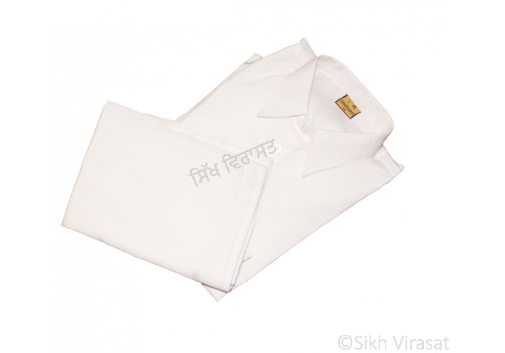 Kurta Pajama Kurta Pajama Naala (Tie- Knot) Pure Cotton Indian Clothing Punjabi Style Ethnic Indian Wear Color White Size 34 Inches 