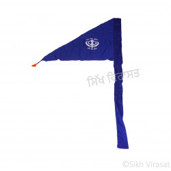 Nishan Sahib Or Printed Flag (Punjabi: Jhanda) Color Royal Blue Size 31 x 36 inch Nishan Sahib Or Printed Flag (Punjabi: Jhanda) Color Royal Blue Size 31 x 36 inch
