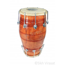 Musicals Instrument Dholki Dholak Drum, Bolt Tuned, Hand Made Wood Color Brown Musicals Instrument Dholki Dholak Drum, Bolt Tuned, Hand Made Wood Color Brown
