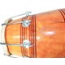 Musicals Instrument Dholki Dholak Drum, Bolt Tuned, Hand Made Wood Color Brown 