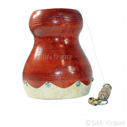 Bugchu (ਬੁਘਚੂ) Bugdu Bughchu Handmade Wooden Desi Punjabi Authentic Indian Folk Musical Instrument Wooden Music Color Brown 