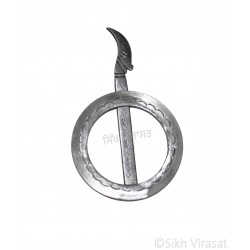 Dumala Or Dumalla Shastar Iron (Punjabi: Sarabloh) Punjabi Sikh Singh Kaur Dumala Shastars Designer Chakar Kirpan Color Sarbloh Size Large Dumala Or Dumalla Shastar Iron (Punjabi: Sarabloh) Punjabi Sikh Singh Kaur Dumala Shastars Designer Chakar Kirpan Color Sarbloh Size Large
