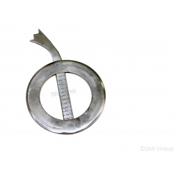 Dumala Or Dumalla Shastar Iron (Punjabi: Sarabloh) Punjabi Sikh Singh Kaur Dumala Shastars Designer Chakar Jamdarh Color Sarabloh Size Large Dumala Or Dumalla Shastar Iron (Punjabi: Sarabloh) Punjabi Sikh Singh Kaur Dumala Shastars Designer Chakar Jamdarh Color Sarabloh Size Large