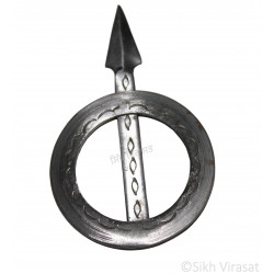 Dumala Or Dumalla Shastar Iron (Punjabi: Sarabloh) Punjabi Sikh Singh Kaur Dumala Shastars Chakar Teer Color Sarbloh Size Small