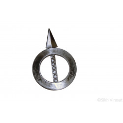 Dumala Or Dumalla Shastar Iron (Punjabi: Sarabloh) Punjabi Sikh Singh Kaur Traditional Dumala Shastars Designer Chakar Teer Color Silver Size Large Dumala Or Dumalla Shastar Iron (Punjabi: Sarabloh) Punjabi Sikh Singh Kaur Traditional Dumala Shastars Designer Chakar Teer Color Silver Size Large