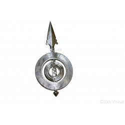 Dumala Or Dumalla Shastar Iron (Punjabi: Sarabloh) Punjabi Sikh Singh Kaur Dumala Shastars Double Chakkar Teer Color Sarabloh Size Large Dumala Or Dumalla Shastar Iron (Punjabi: Sarabloh) Punjabi Sikh Singh Kaur Dumala Shastars Double Chakkar Teer Color Sarabloh Size Large