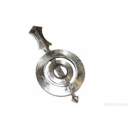 Dumala Or Dumalla Shastar Iron (Punjabi: Sarabloh) Punjabi Sikh Singh Kaur Dumala Shastars Double Chakkar Khanda Color Sarabloh Size Large Dumala Or Dumalla Shastar Iron (Punjabi: Sarabloh) Punjabi Sikh Singh Kaur Dumala Shastars Double Chakkar Khanda Color Sarabloh Size Large