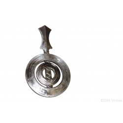 Dumala Or Dumalla Shastar Iron (Punjabi: Sarabloh) Punjabi Sikh Singh Kaur Dumala Shastars Double Chakkar Khanda Color Sarabloh Size Large Dumala Or Dumalla Shastar Iron (Punjabi: Sarabloh) Punjabi Sikh Singh Kaur Dumala Shastars Double Chakkar Khanda Color Sarabloh Size Large