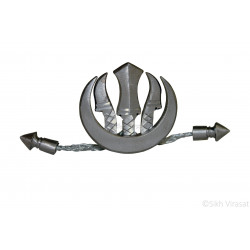 Dumalla Traditional Dumala Or Dumalla Shastar Iron (Punjabi: Sarabloh) Sikh Chand Kirpan Khanda Tora Color Silver Size 4.3 Inches Dumalla Traditional Dumala Or Dumalla Shastar Iron (Punjabi: Sarabloh) Sikh Chand Kirpan Khanda Tora Color Silver Size 4.3 Inches